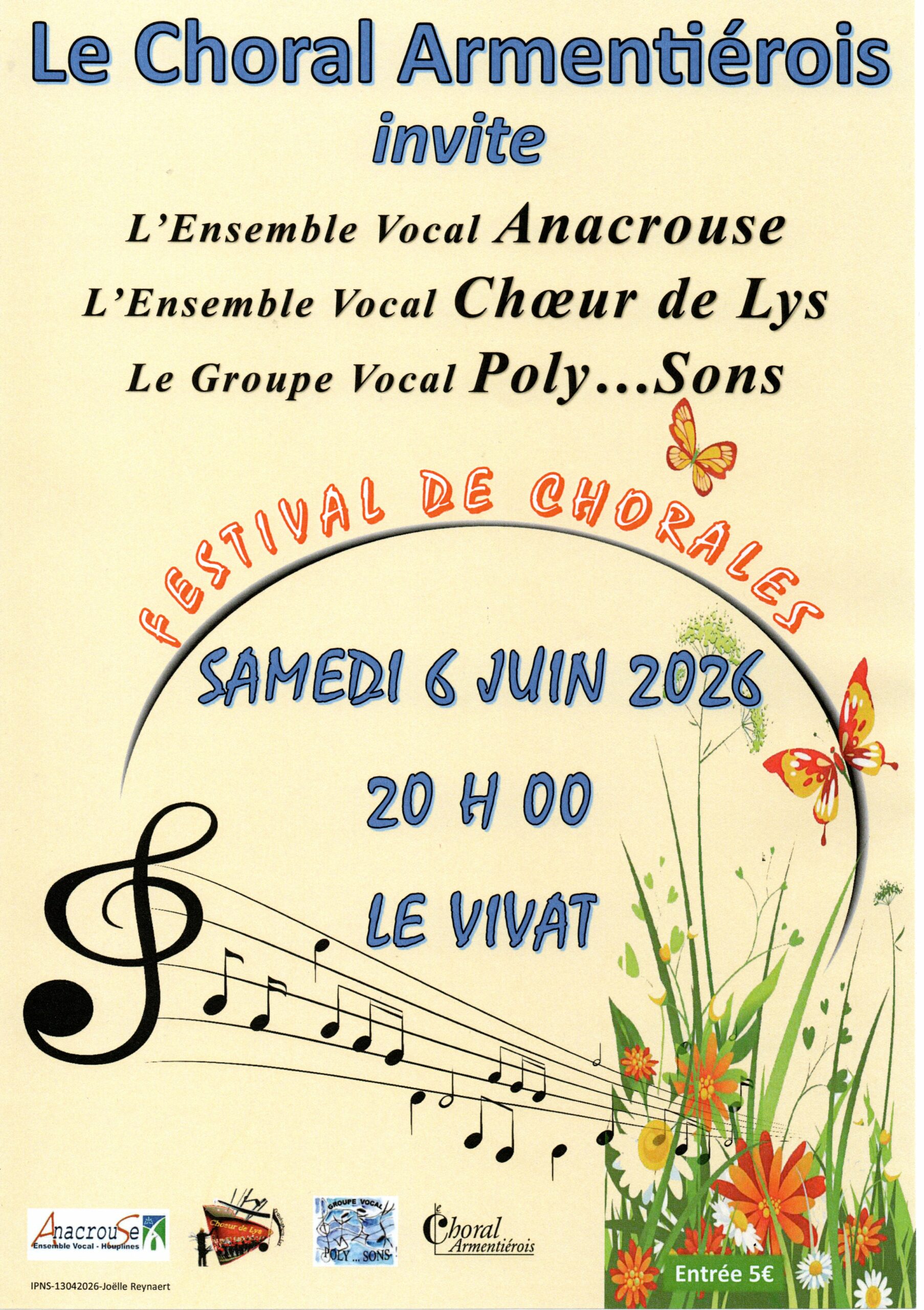 Festival de Chorale organisé par Le Choral Armentiérois